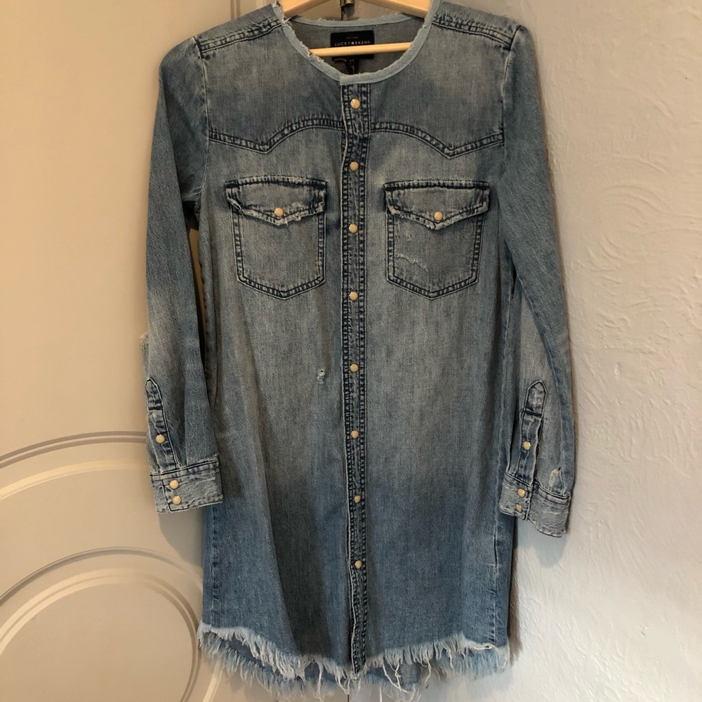 Distressed Lucky Brand Jean Dress